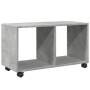 Armario con ruedas madera ingeniería gris hormigón 72x33x42,5cm en Mesas auxiliares | Comprar online en Foru.es