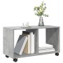 Armario con ruedas madera ingeniería gris hormigón 72x33x42,5cm en Mesas auxiliares | Comprar online en Foru.es