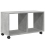 Armario con ruedas madera ingeniería gris hormigón 72x33x42,5cm en Mesas auxiliares | Comprar online en Foru.es