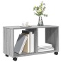 Armario con ruedas madera ingeniería gris Sonoma 72x33x42,5 cm en Mesas auxiliares | Comprar online en Foru.es