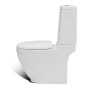 Juego de váter WC y bidé de cerámica blanca de vidaXL, Baños y bidés - Ref: Foro24-270059, Precio: 409,55 €, Descuento: %