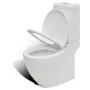 Juego de váter WC y bidé de cerámica blanca de vidaXL, Baños y bidés - Ref: Foro24-270059, Precio: 418,20 €, Descuento: %