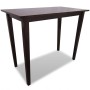 Mesa de bar y 4 taburetes de barra madera marrón de vidaXL, muebles para cocinas y comedores - Ref: Foro24-271833, Precio: 38...