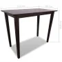 Mesa de bar y 4 taburetes de barra madera marrón de vidaXL, muebles para cocinas y comedores - Ref: Foro24-271833, Precio: 37...