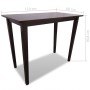 Mesa de bar y 4 taburetes de barra madera marrón de vidaXL, muebles para cocinas y comedores - Ref: Foro24-271833, Precio: 38...