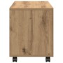 Armario con ruedas madera ingeniería artisian 72x33x42,5 cm en Mesas auxiliares | Comprar online en Foru.es