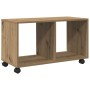 Armario con ruedas madera ingeniería artisian 72x33x42,5 cm en Mesas auxiliares | Comprar online en Foru.es