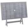 Juego de comedor de jardín 5 pzas madera maciza de acacia gris de vidaXL, Conjuntos de jardín - Ref: Foro24-278921, Precio: 2...