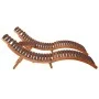 Set de tumbonas con mesita 3 piezas madera maciza de acacia de vidaXL, Tumbonas - Ref: Foro24-279160, Precio: 290,00 €, Descu...