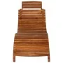 Set de tumbonas con mesita 3 piezas madera maciza de acacia de vidaXL, Tumbonas - Ref: Foro24-279160, Precio: 290,00 €, Descu...