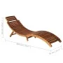 Set de tumbonas con mesita 3 piezas madera maciza de acacia de vidaXL, Tumbonas - Ref: Foro24-279160, Precio: 290,00 €, Descu...
