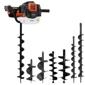 Bohrerset mit Erdbohrschnecke aus Stahl von vidaXL, Spiralschnecken - Ref: Foro24-279577, Preis: 396,95 €, Rabatt: %