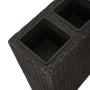 Jardinera alta con 4 macetas 2 uds ratán sintético negro de vidaXL, Maceteros y jardineras - Ref: Foro24-279082, Precio: 394,...