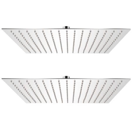 Cabezal de ducha efecto lluvia 2 uds acero inoxidable 40x40 cm de vidaXL, Cabezales de ducha - Ref: Foro24-275942, Precio: 93...