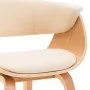 Sillas de comedor 4 uds madera curvada y cuero sintético crema de vidaXL, Sillas de comedor - Ref: Foro24-278731, Precio: 908...
