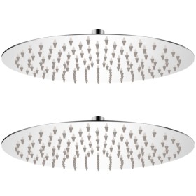 Cabezal de ducha efecto lluvia 2 pzs acero inoxidable Ø 30 cm de vidaXL, Cabezales de ducha - Ref: Foro24-275936, Precio: 44,...