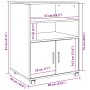 Armario con ruedas madera ingeniería roble artisian 60x48x81 cm en Armarios archivadores | Comprar online en Foru.es