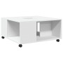 Mesa de centro madera de ingeniería blanca 80x80x40 cm en Mesas de centro | Comprar online en Foru.es