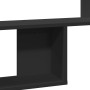 Estante de pared madera de ingeniería negro 100x15x70 cm en Estanterías | Comprar online en Foru.es