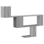Estante de pared madera ingeniería gris Sonoma 100x15x70 cm en Estanterías | Comprar online en Foru.es
