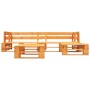 Set muebles de palés de jardín 4 pzas madera marrón miel de vidaXL, Conjuntos de jardín - Ref: Foro24-277457, Precio: 255,76 ...