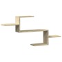 Estante de pared madera ingeniería roble Sonoma 104x15x49 cm en Estanterías | Comprar online en Foru.es