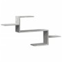 Estante de pared madera ingeniería gris hormigón 104x15x49 cm en Estanterías | Comprar online en Foru.es