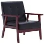 3-teilige Sofagarnitur aus schwarzem Kunstleder von vidaXL, Sofas - Ref: Foro24-279136, Preis: 455,25 €, Rabatt: %