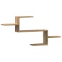 Estante de pared madera ingeniería roble artisian 104x15x49 cm en Estanterías | Comprar online en Foru.es