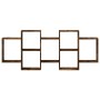 Estantería de pared madera ingeniería roble ahumado 159x18x65cm en Estanterías | Comprar online en Foru.es