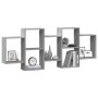 Estante de pared madera ingeniería gris Sonoma 159x18x65 cm en Estanterías | Comprar online en Foru.es