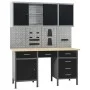 Workbench with four wall panels and two cabinets by vidaXL, Work tables - Ref: Foro24-3053439, Price: 668,49 €, Discount: %