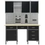 Workbench with four wall panels and two cabinets by vidaXL, Work tables - Ref: Foro24-3053439, Price: 668,49 €, Discount: %