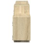Estante de pared madera ingeniería roble Sonoma 129x18x42 cm en Estanterías | Comprar online en Foru.es