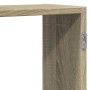 Estante de pared madera ingeniería roble Sonoma 129x18x42 cm en Estanterías | Comprar online en Foru.es