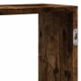 Estante de pared madera ingeniería roble ahumado 129x18x42 cm en Estanterías | Comprar online en Foru.es