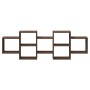 Estantería de pared madera ingeniería marrón roble 129x18x42 cm en Estanterías | Comprar online en Foru.es