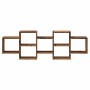 Estantería de pared madera ingeniería envejecida 129x18x42 cm en Estanterías | Comprar online en Foru.es