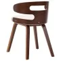 Esszimmerstühle, 6 Stück, gebogenes Holz und cremefarbenes Kunstleder von vidaXL, Essstühle - Ref: Foro24-278849, Preis: 841,...