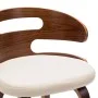Esszimmerstühle, 6 Stück, gebogenes Holz und cremefarbenes Kunstleder von vidaXL, Essstühle - Ref: Foro24-278849, Preis: 841,...