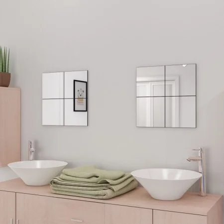 Frameless mirror tiles glass 20.5 cm 16 units by vidaXL, Mirrors - Ref: Foro24-3051482, Price: 46,04 €, Discount: %