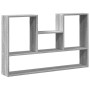 Estantería de pared madera ingeniería gris Sonoma 99x15x60 cm en Estanterías | Comprar online en Foru.es