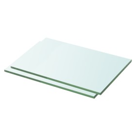 Estantes 2 unidades panel de vidrio transparente 30x15 cm de vidaXL, Estantes y estanterías - Ref: Foro24-3051548, Precio: 31...
