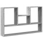 Estantería de pared madera ingeniería gris Sonoma 99x15x60 cm en Estanterías | Comprar online en Foru.es