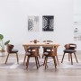 Sillas de comedor 6 unidades madera curvada y tela gris oscuro de vidaXL, Sillas de comedor - Ref: Foro24-278851, Precio: 822...
