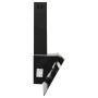 Campana extractora pared acero y vidrio templado negro 90 cm de vidaXL, Extractores - Ref: Foro24-51673, Precio: 236,36 €, De...