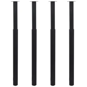 Patas de mesa telescópicas 4 unidades negro 710 mm-1100 mm de vidaXL, Patas para mesas - Ref: Foro24-3051488, Precio: 92,99 €...