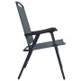 Mesa y sillas de bistró 3 piezas acero gris de vidaXL, Conjuntos de jardín - Ref: Foro24-3054571, Precio: 141,45 €, Descuento: %