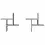 Estante de pared 2 uds madera ingeniería gris Sonoma 38x12x38cm en Estanterías | Comprar online en Foru.es