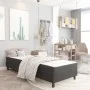 Cama box spring tela gris oscuro 90x200 cm de vidaXL, Camas y somieres - Ref: Foro24-3054705, Precio: 242,02 €, Descuento: %